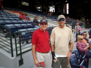 Mike and Don at Braves Game, September, 2011