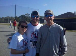 Lori, Brent, and Don at 2011 Run for Jeremy