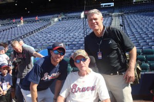 Brent, Don, and Dale Murphy at Braves Game, April, 2012